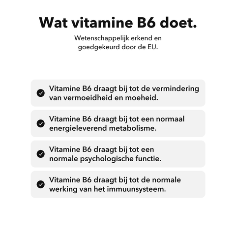 Shatavari: Wat vitamine B6 doet