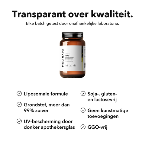 Liposomaal NAC: Transparant over kwaliteit