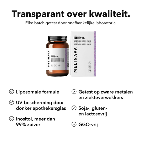 Liposomaal Inositol + 5-MTHF: Transparant over kwaliteit