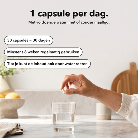 Liposomaal NAC: 1 capsule per dag